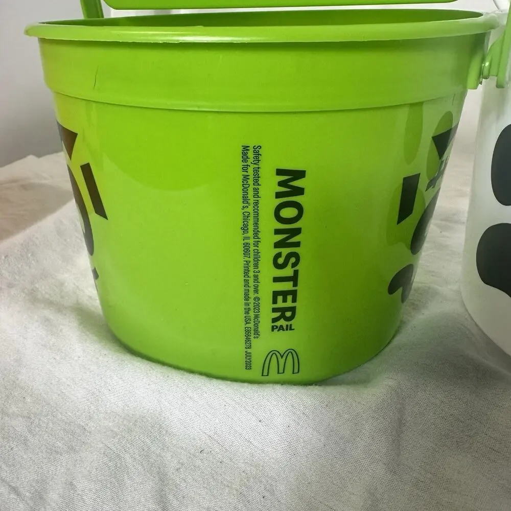 Vintage 1986 McDonald’s Halloween Pumpkin Pail + 3 Boo Buckets 2022 Lot of 4